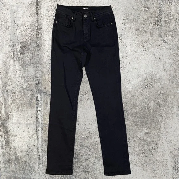 Barbour Slim Fit Black Jeans Womens Size 10 Stretch Denim Five Pocket Pants - Picture 3 of 6